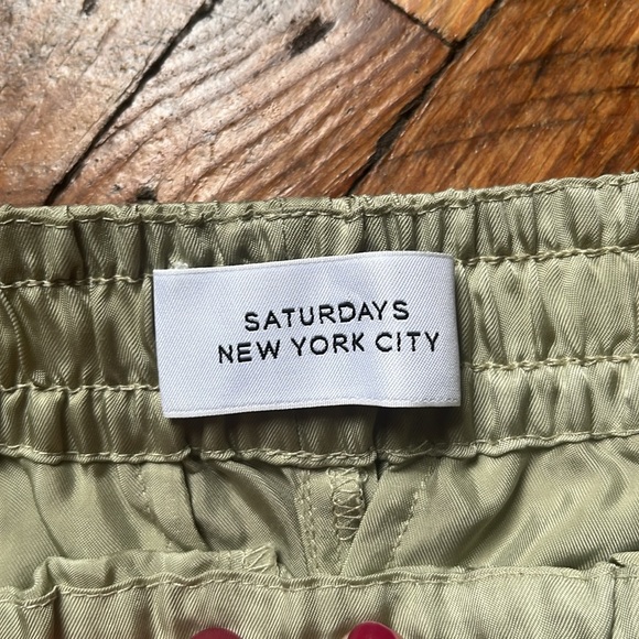 Saturdays New York City Green Retro Leisure Shorts - Picture 6 of 9